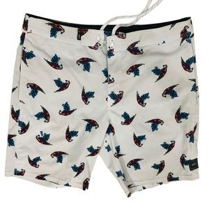 NWOT Vans Parrot Printed Gray Men’s Board Short Size 36